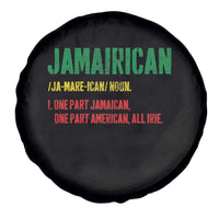 Funny Jamaican American Spare Tire Cover Retro Jamairican Roots - Wonder Print Shop