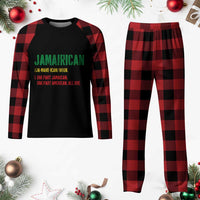 Funny Jamaican American Plaid Pajama Set Retro Jamairican Roots - Wonder Print Shop