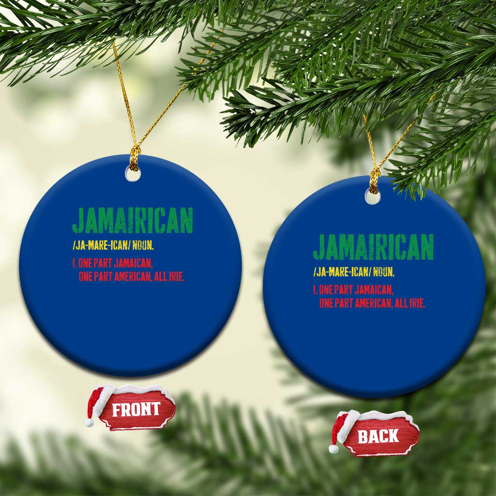 Funny Jamaican American Ceramic Ornament Retro Jamairican Roots - Wonder Print Shop