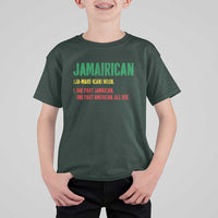 Funny Jamaican American T Shirt For Kid Retro Jamairican Roots - Wonder Print Shop