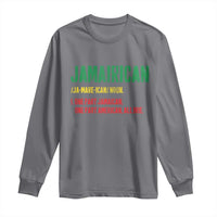Funny Jamaican American Long Sleeve Shirt Retro Jamairican Roots - Wonder Print Shop