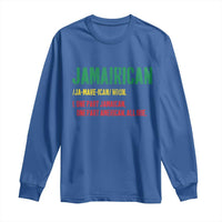 Funny Jamaican American Long Sleeve Shirt Retro Jamairican Roots - Wonder Print Shop