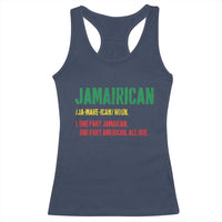 Funny Jamaican American Racerback Tank Top Retro Jamairican Roots - Wonder Print Shop