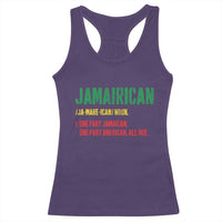 Funny Jamaican American Racerback Tank Top Retro Jamairican Roots - Wonder Print Shop