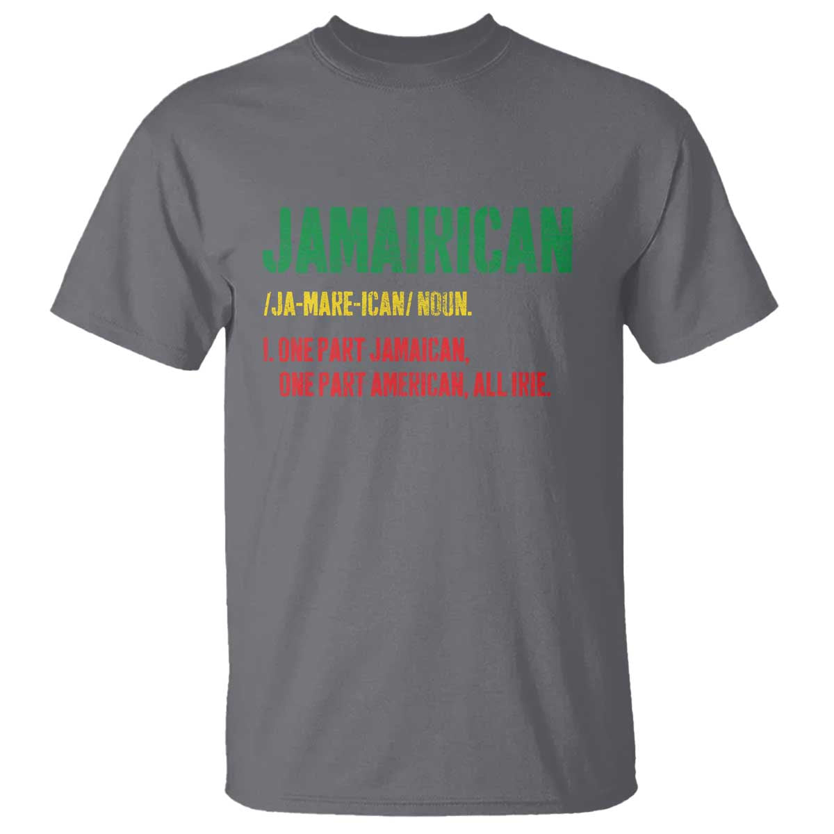 Funny Jamaican American T Shirt Retro Jamairican Roots - Wonder Print Shop