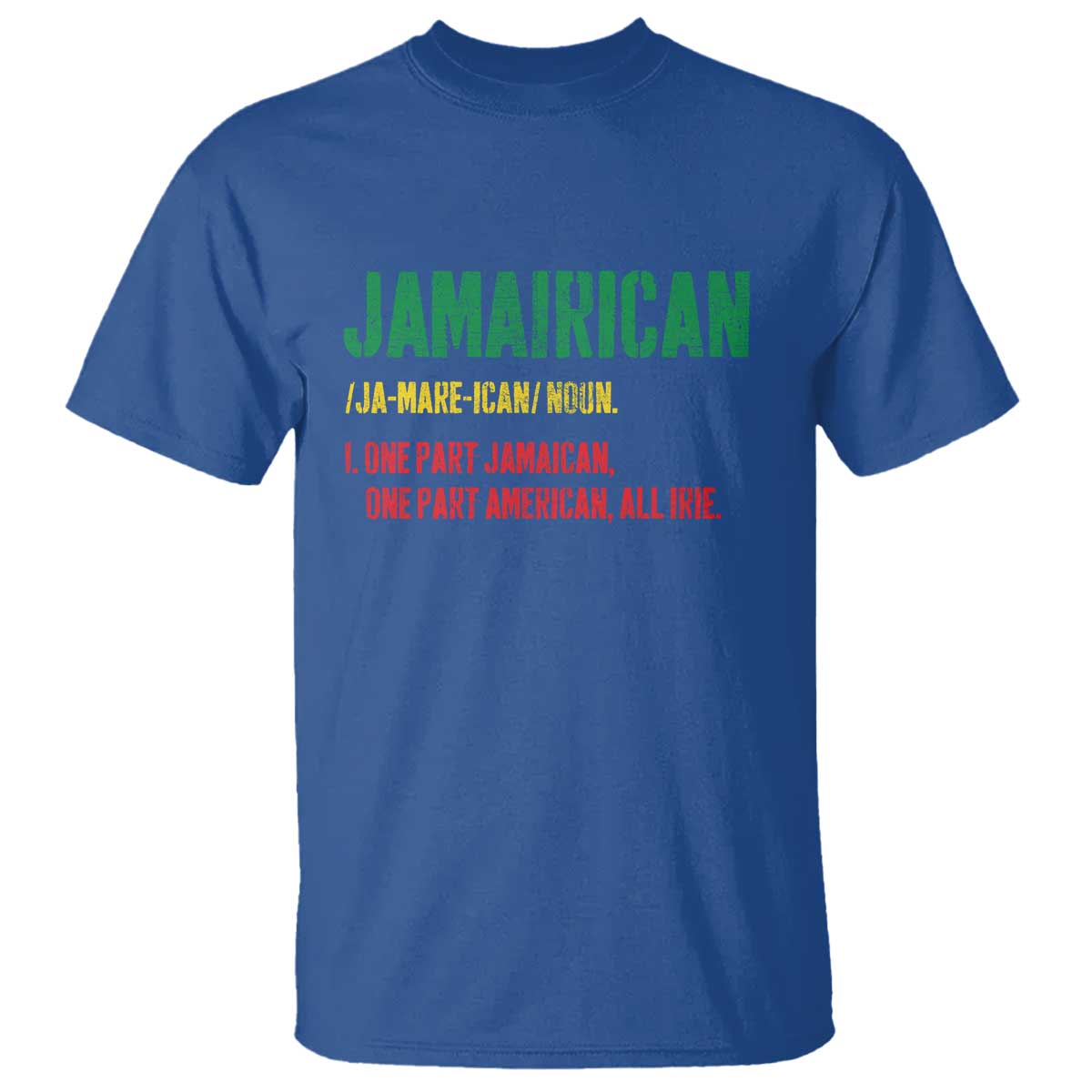 Funny Jamaican American T Shirt Retro Jamairican Roots - Wonder Print Shop