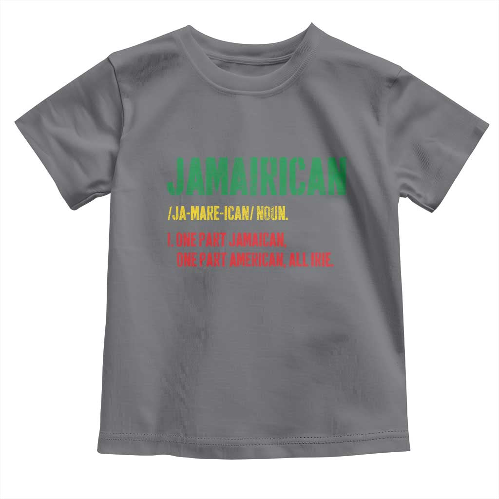 Funny Jamaican American Toddler T Shirt Retro Jamairican Roots - Wonder Print Shop