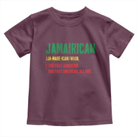 Funny Jamaican American Toddler T Shirt Retro Jamairican Roots - Wonder Print Shop