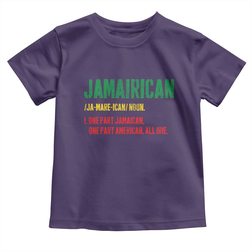 Funny Jamaican American Toddler T Shirt Retro Jamairican Roots - Wonder Print Shop
