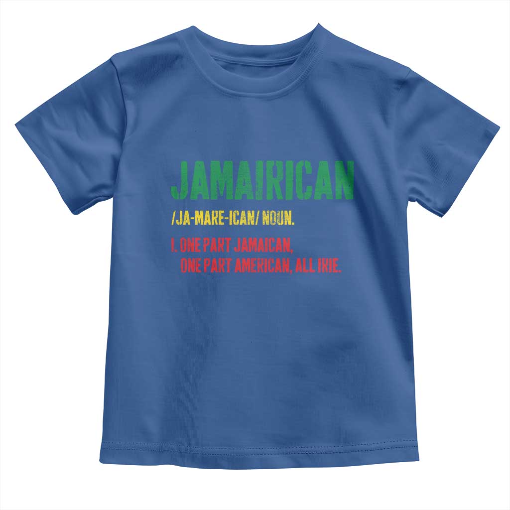 Funny Jamaican American Toddler T Shirt Retro Jamairican Roots - Wonder Print Shop