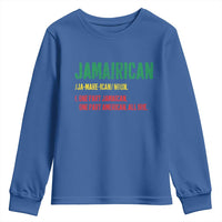 Funny Jamaican American Youth Sweatshirt Retro Jamairican Roots - Wonder Print Shop