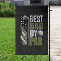 Best Dad By Par Garden Flag Dad Golf Fathers Day Gift American Flag