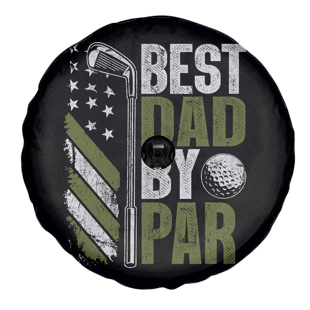 Best Dad By Par Spare Tire Cover Dad Golf Fathers Day Gift American Flag