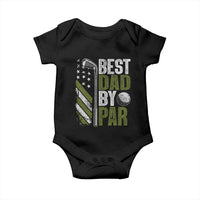 Best Dad By Par Baby Onesie Dad Golf Fathers Day Gift American Flag