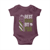 Best Dad By Par Baby Onesie Dad Golf Fathers Day Gift American Flag