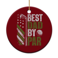 Best Dad By Par Ceramic Ornament Dad Golf Fathers Day Gift American Flag