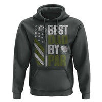 Best Dad By Par Hoodie Dad Golf Fathers Day Gift American Flag