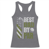 Best Dad By Par Racerback Tank Top Dad Golf Fathers Day Gift American Flag