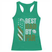 Best Dad By Par Racerback Tank Top Dad Golf Fathers Day Gift American Flag