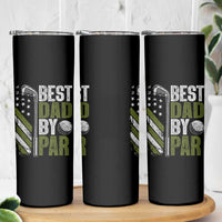 Best Dad By Par Skinny Tumbler Dad Golf Fathers Day Gift American Flag
