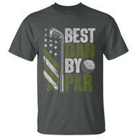 Best Dad By Par T Shirt Dad Golf Fathers Day Gift American Flag