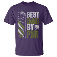 Best Dad By Par T Shirt Dad Golf Fathers Day Gift American Flag