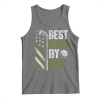 Best Dad By Par Tank Top Dad Golf Fathers Day Gift American Flag