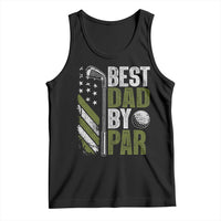Best Dad By Par Tank Top Dad Golf Fathers Day Gift American Flag