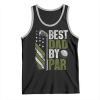 Best Dad By Par Tank Top Dad Golf Fathers Day Gift American Flag