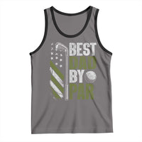Best Dad By Par Tank Top Dad Golf Fathers Day Gift American Flag