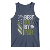 Best Dad By Par Tank Top Dad Golf Fathers Day Gift American Flag