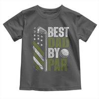 Best Dad By Par Toddler T Shirt Dad Golf Fathers Day Gift American Flag