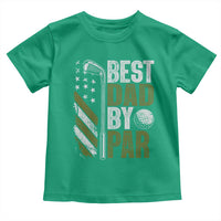 Best Dad By Par Toddler T Shirt Dad Golf Fathers Day Gift American Flag