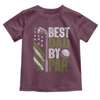Best Dad By Par Toddler T Shirt Dad Golf Fathers Day Gift American Flag