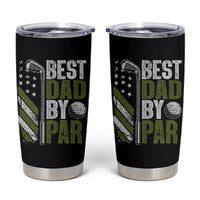 Best Dad By Par Tumbler Cup Dad Golf Fathers Day Gift American Flag