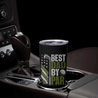 Best Dad By Par Tumbler Cup Dad Golf Fathers Day Gift American Flag