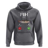 Fih Calling Remind me Message Decline Accept Hoodie Phone Call Fish - Wonder Print Shop