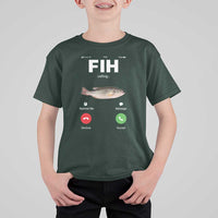 Fih Calling Remind me Message Decline Accept T Shirt For Kid Phone Call Fish - Wonder Print Shop