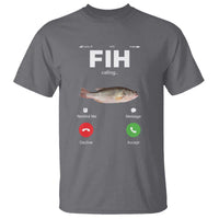 Fih Calling Remind me Message Decline Accept T Shirt Phone Call Fish - Wonder Print Shop