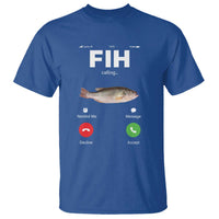 Fih Calling Remind me Message Decline Accept T Shirt Phone Call Fish - Wonder Print Shop