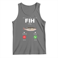 Fih Calling Remind me Message Decline Accept Tank Top Phone Call Fish - Wonder Print Shop