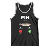 Fih Calling Remind me Message Decline Accept Tank Top Phone Call Fish - Wonder Print Shop