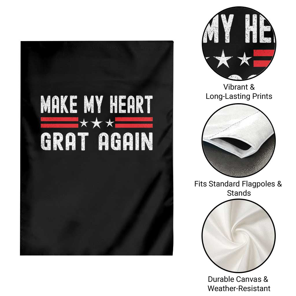 Funny Open Heart Surgery Recovery Garden Flag Make My Heart Great Again - Wonder Print Shop
