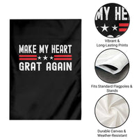 Funny Open Heart Surgery Recovery Garden Flag Make My Heart Great Again - Wonder Print Shop
