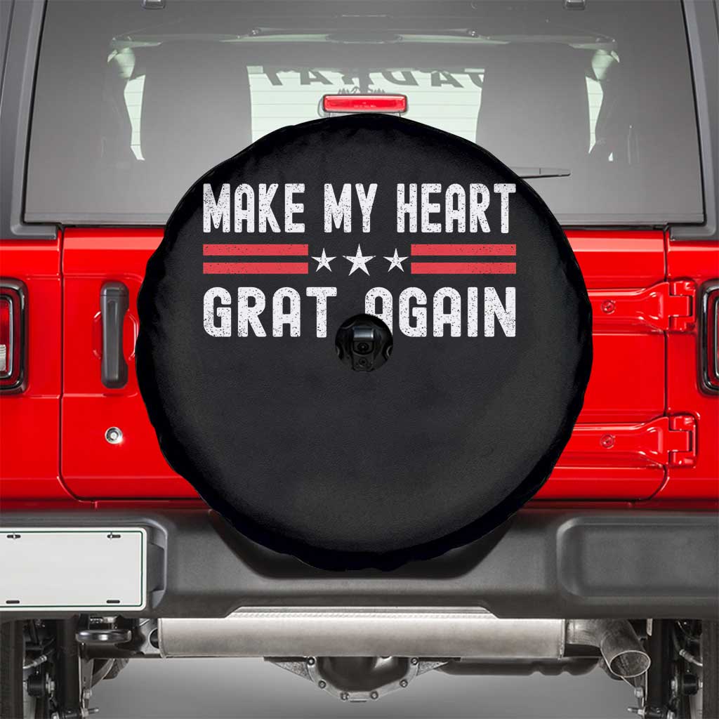 Funny Open Heart Surgery Recovery Spare Tire Cover Make My Heart Great Again - Wonder Print Shop