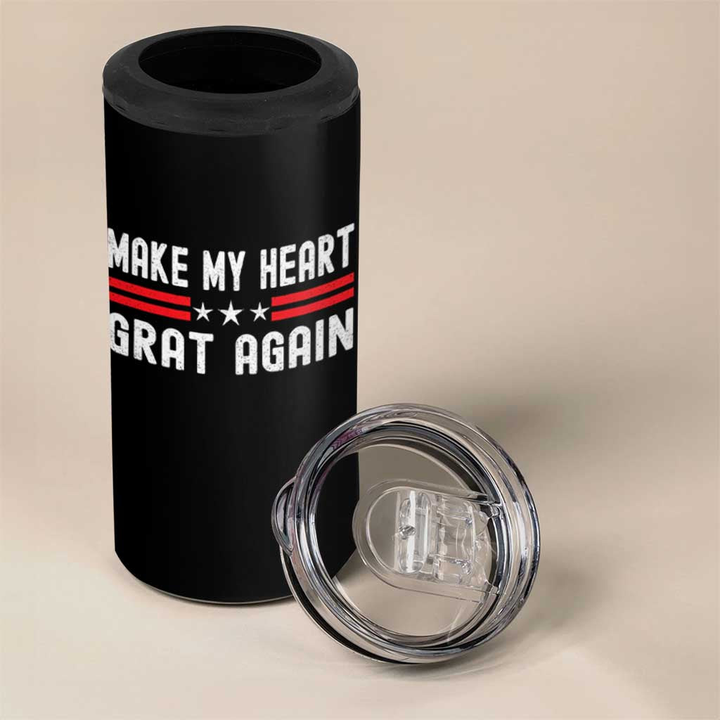 Funny Open Heart Surgery Recovery 4 in 1 Can Cooler Tumbler Make My Heart Great Again - Wonder Print Shop