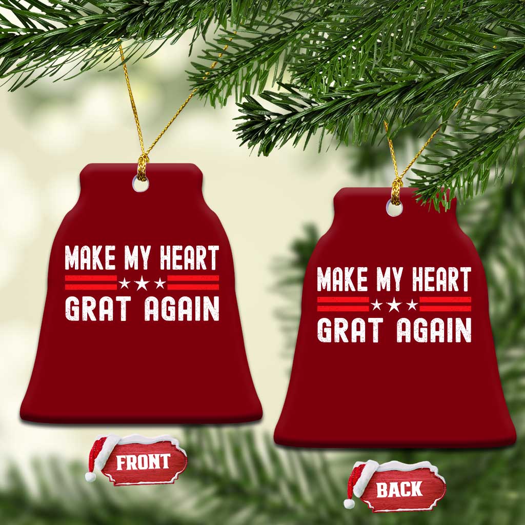 Funny Open Heart Surgery Recovery Ceramic Ornament Make My Heart Great Again - Wonder Print Shop