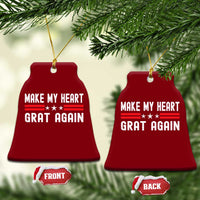 Funny Open Heart Surgery Recovery Ceramic Ornament Make My Heart Great Again - Wonder Print Shop