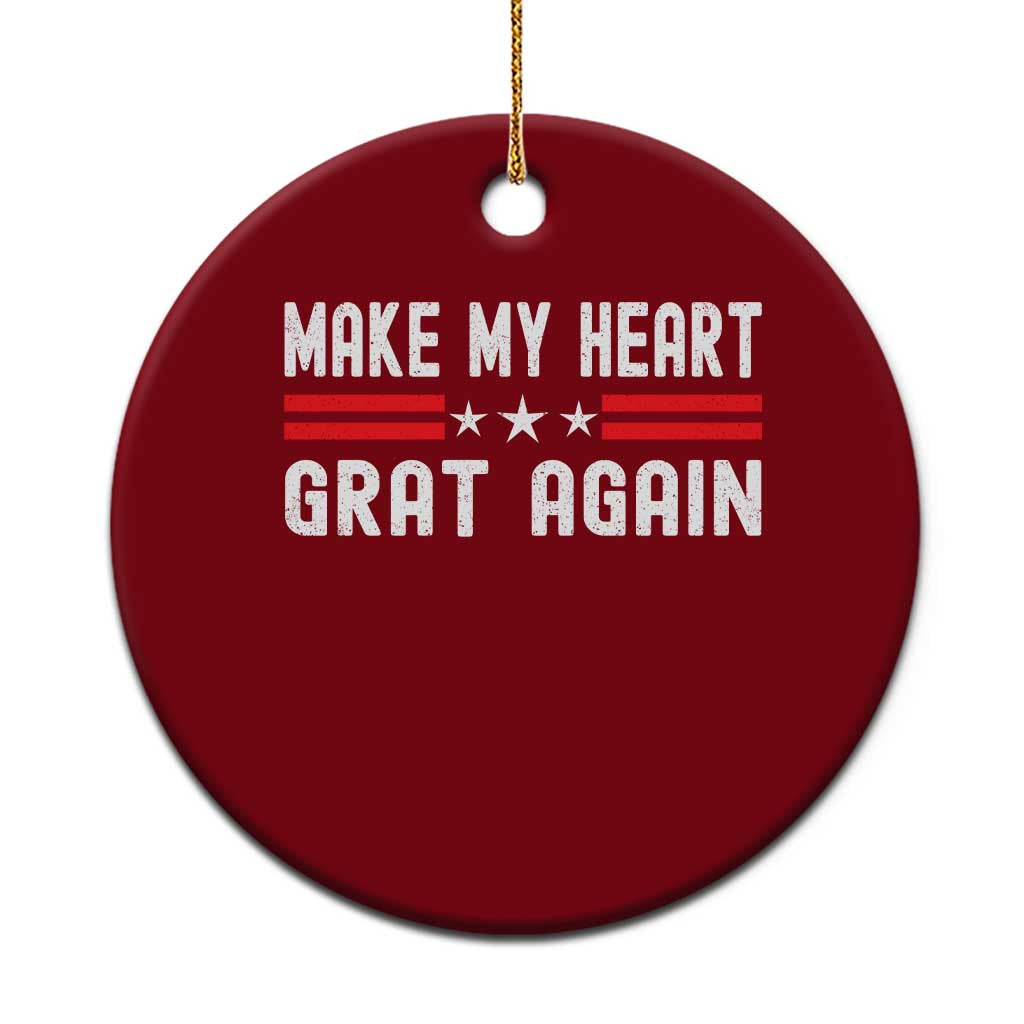 Funny Open Heart Surgery Recovery Ceramic Ornament Make My Heart Great Again - Wonder Print Shop