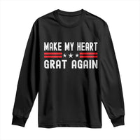 Funny Open Heart Surgery Recovery Long Sleeve Shirt Make My Heart Great Again - Wonder Print Shop